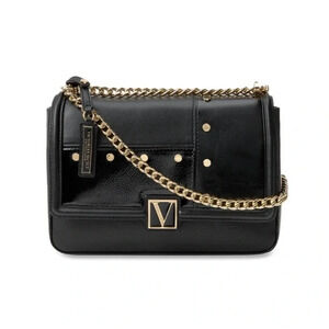 Victoria’s Secret Authentic Black Shoulder Bag Purse Crossbody Chain